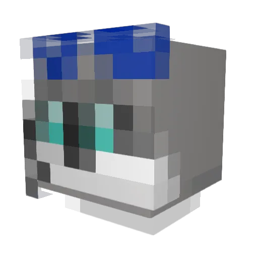 happysmilebeats Minecraft avatar head, 3D render