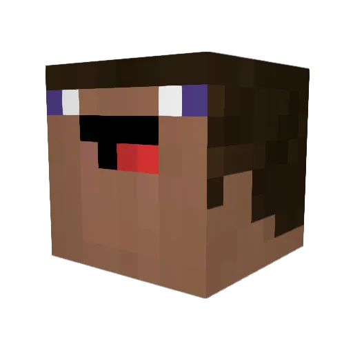 happyspazmore Minecraft avatar head, 3D render
