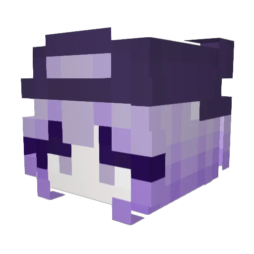 happysymptom Minecraft avatar head, 3D render