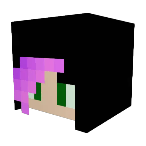 happytayja Minecraft avatar head, 3D render