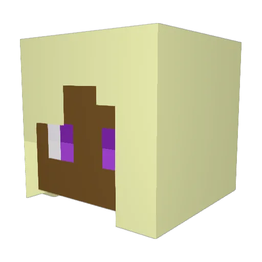 happytweety Minecraft avatar head, 3D render