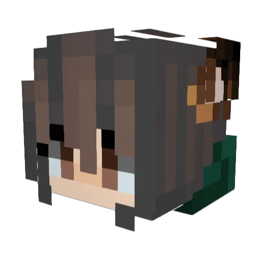 happywz112 Minecraft avatar head, 3D render