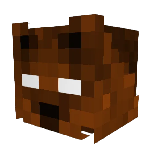 har_un Minecraft avatar head, 3D render