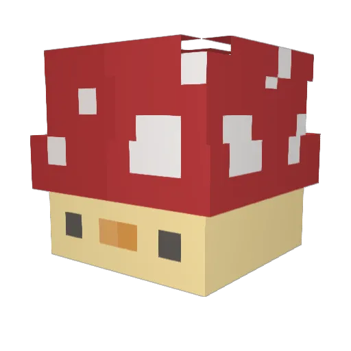 harabeoji Minecraft avatar head, 3D render