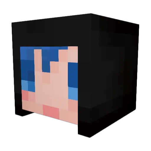haramak1 Minecraft avatar head, 3D render