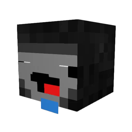 harambehark Minecraft avatar head, 3D render