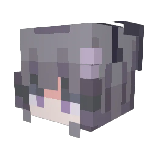 harambunny Minecraft avatar head, 3D render