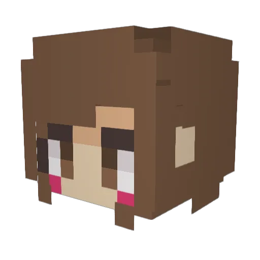 harangdal Minecraft avatar head, 3D render
