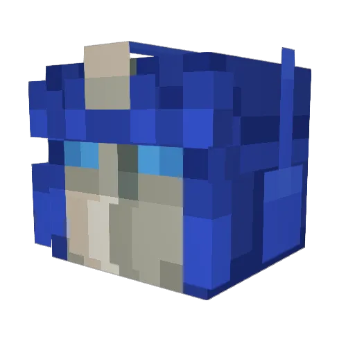 harapann Minecraft avatar head, 3D render