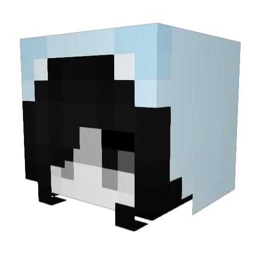 harass Minecraft avatar head, 3D render