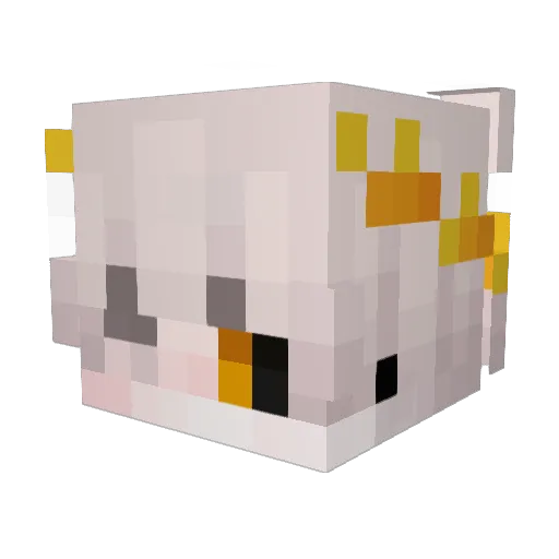 hard3 Minecraft avatar head, 3D render