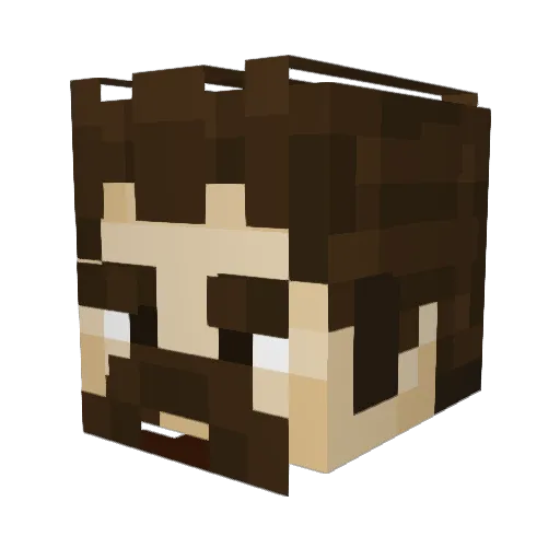 hardaus Minecraft avatar head, 3D render