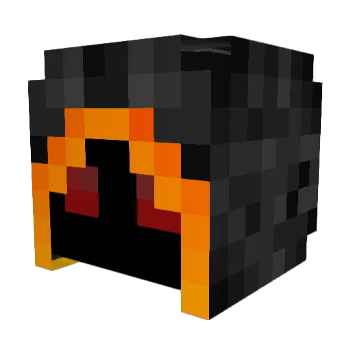 hardbatmonk Minecraft avatar head, 3D render