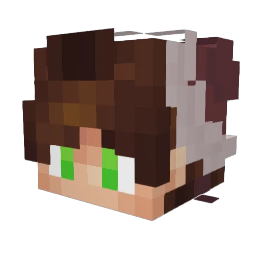 hardenik Minecraft avatar head, 3D render