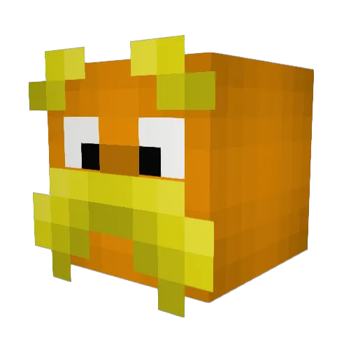 hardrestart Minecraft avatar head, 3D render
