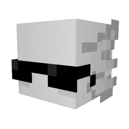 hardstone318 Minecraft avatar head, 3D render