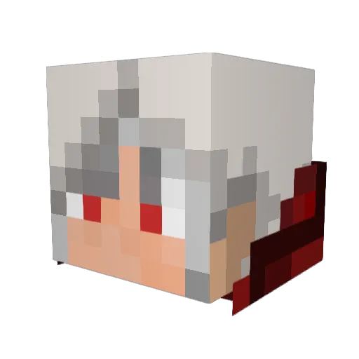 hardvox Minecraft avatar head, 3D render