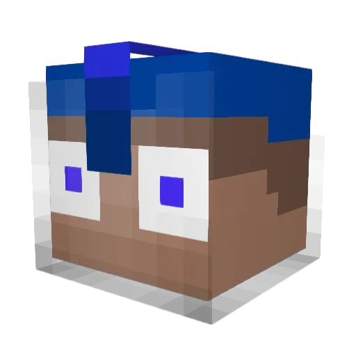 hardwarezoio Minecraft avatar head, 3D render