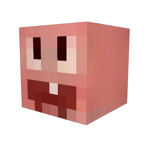 harim86 Minecraft avatar head, 3D render