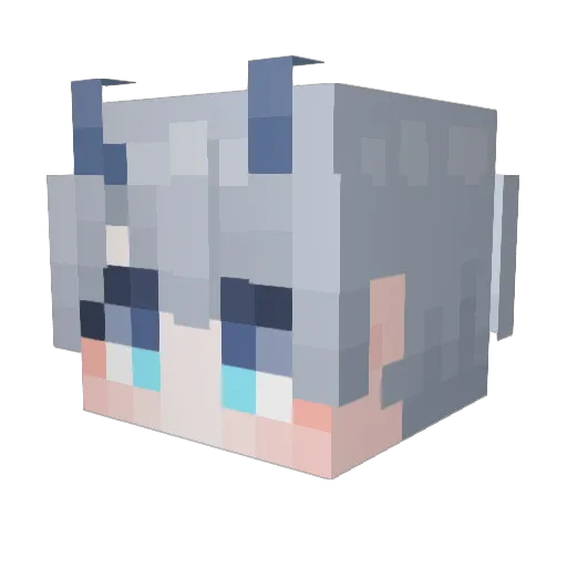 harime20 Minecraft avatar head, 3D render