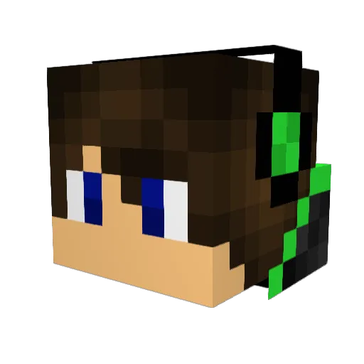haringsama Minecraft avatar head, 3D render