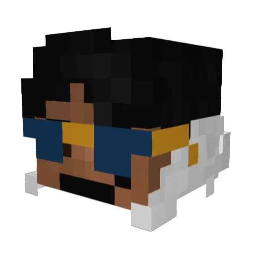 harinst Minecraft avatar head, 3D render