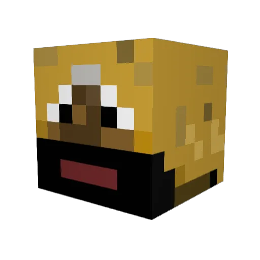 hark_ux Minecraft avatar head, 3D render