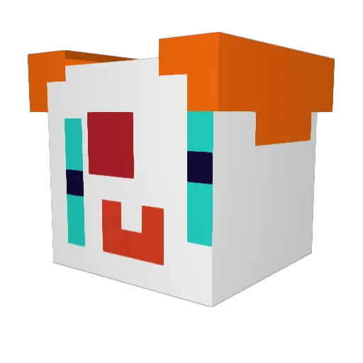 harkoSSS Minecraft avatar head, 3D render
