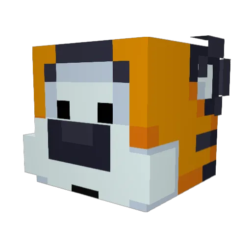 harletweapon Minecraft avatar head, 3D render
