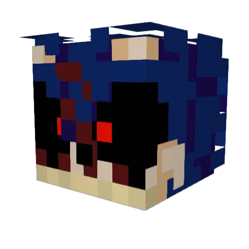 harleybug Minecraft avatar head, 3D render