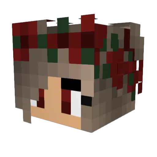 harleyquinn31 Minecraft avatar head, 3D render