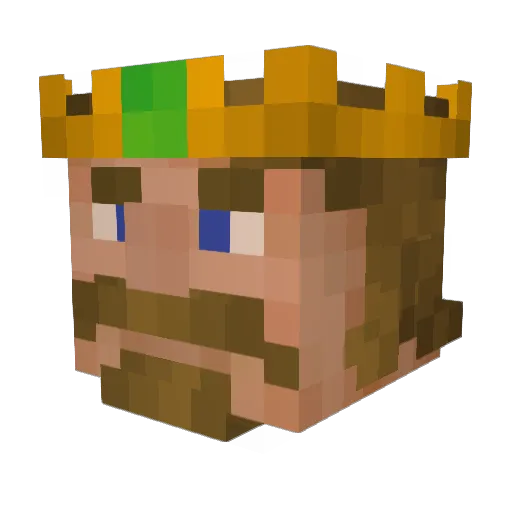 harman30 Minecraft avatar head, 3D render