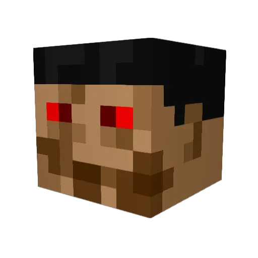 harmegiddo Minecraft avatar head, 3D render