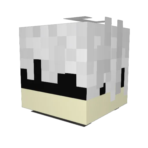 harmfulcrayon Minecraft avatar head, 3D render