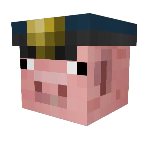 harmo12 Minecraft avatar head, 3D render