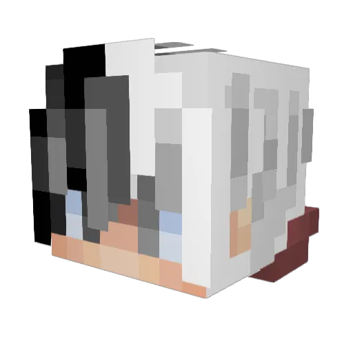harmonieeerelax Minecraft avatar head, 3D render