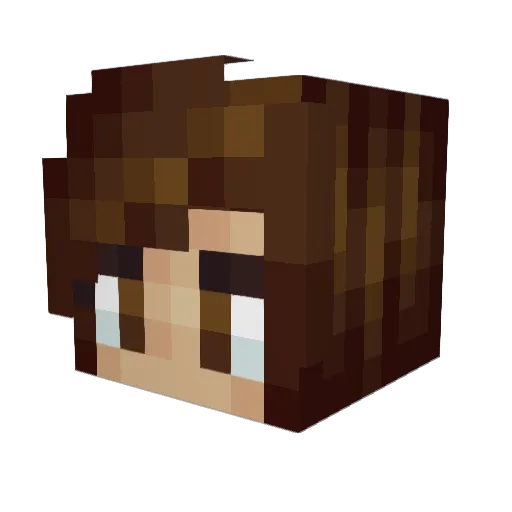 harmonymelody Minecraft avatar head, 3D render