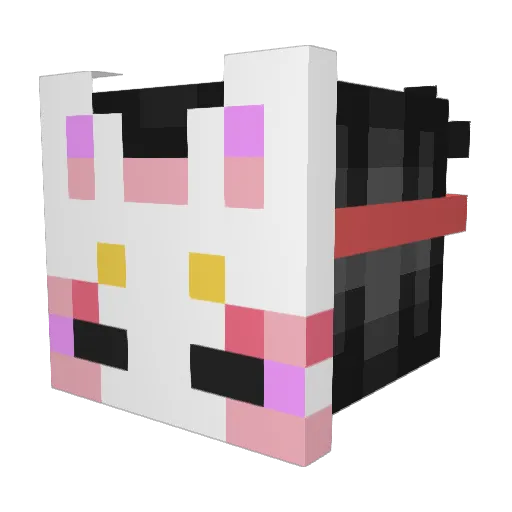 harmonyrevisited Minecraft avatar head, 3D render