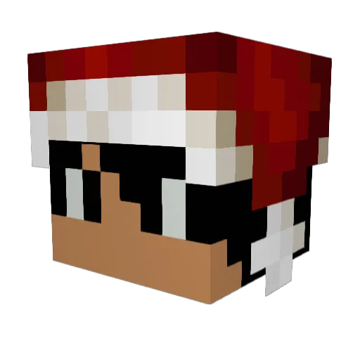 harolddddd Minecraft avatar head, 3D render