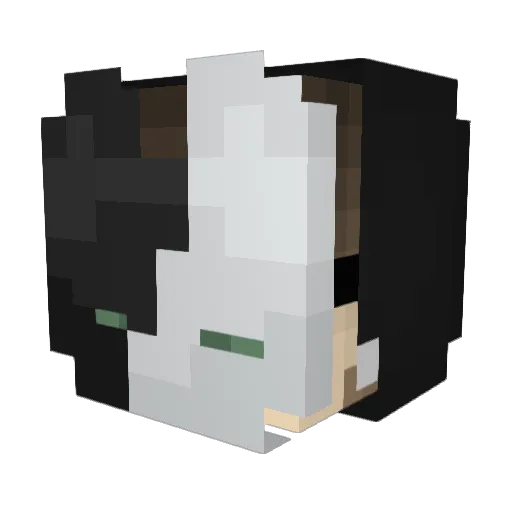 haroldyu Minecraft avatar head, 3D render