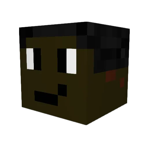 haroonn Minecraft avatar head, 3D render