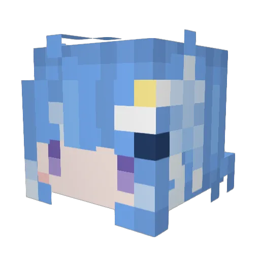harp56 Minecraft avatar head, 3D render