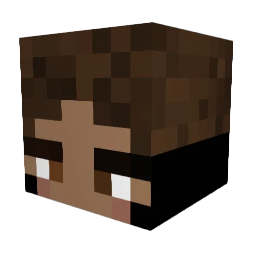 harperkj Minecraft avatar head, 3D render