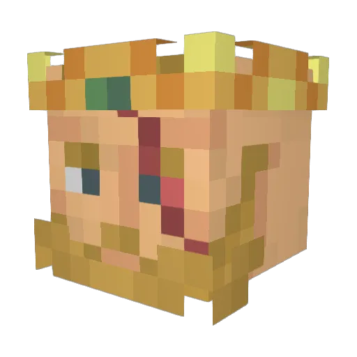 harpo12345 Minecraft avatar head, 3D render