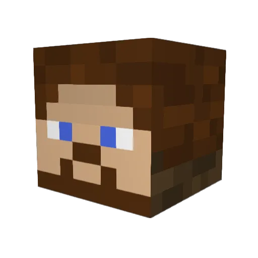 harpoonman Minecraft avatar head, 3D render