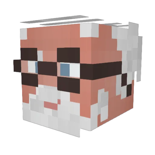 harrad2216 Minecraft avatar head, 3D render
