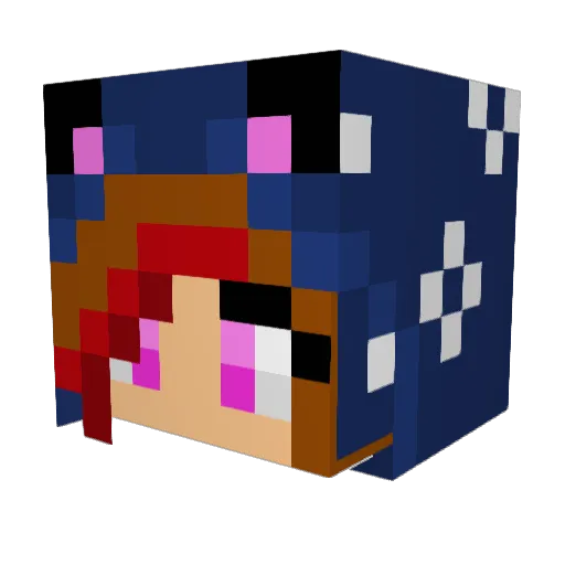 harriet0727 Minecraft avatar head, 3D render