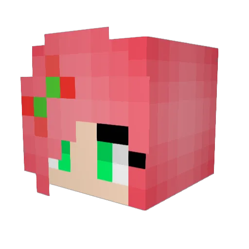 harrietistired Minecraft avatar head, 3D render