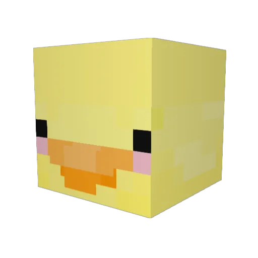harrietquick Minecraft avatar head, 3D render