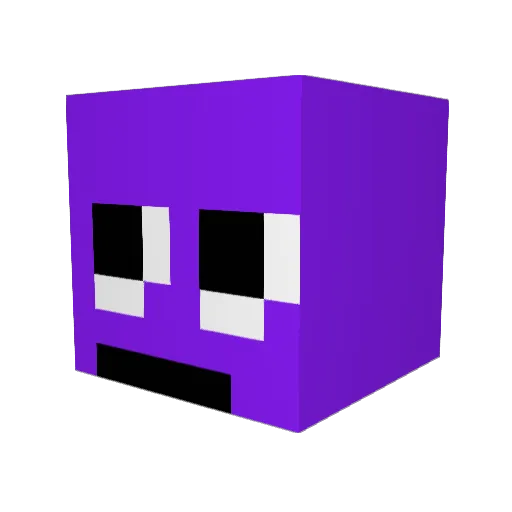 harrisaki Minecraft avatar head, 3D render